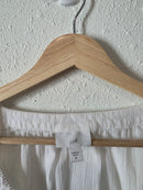 White Flowy Cottagecore Top (M)