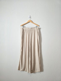 Arula Linen Blend Wide Leg Pants (1X)