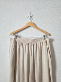 Arula Linen Blend Wide Leg Pants (1X)