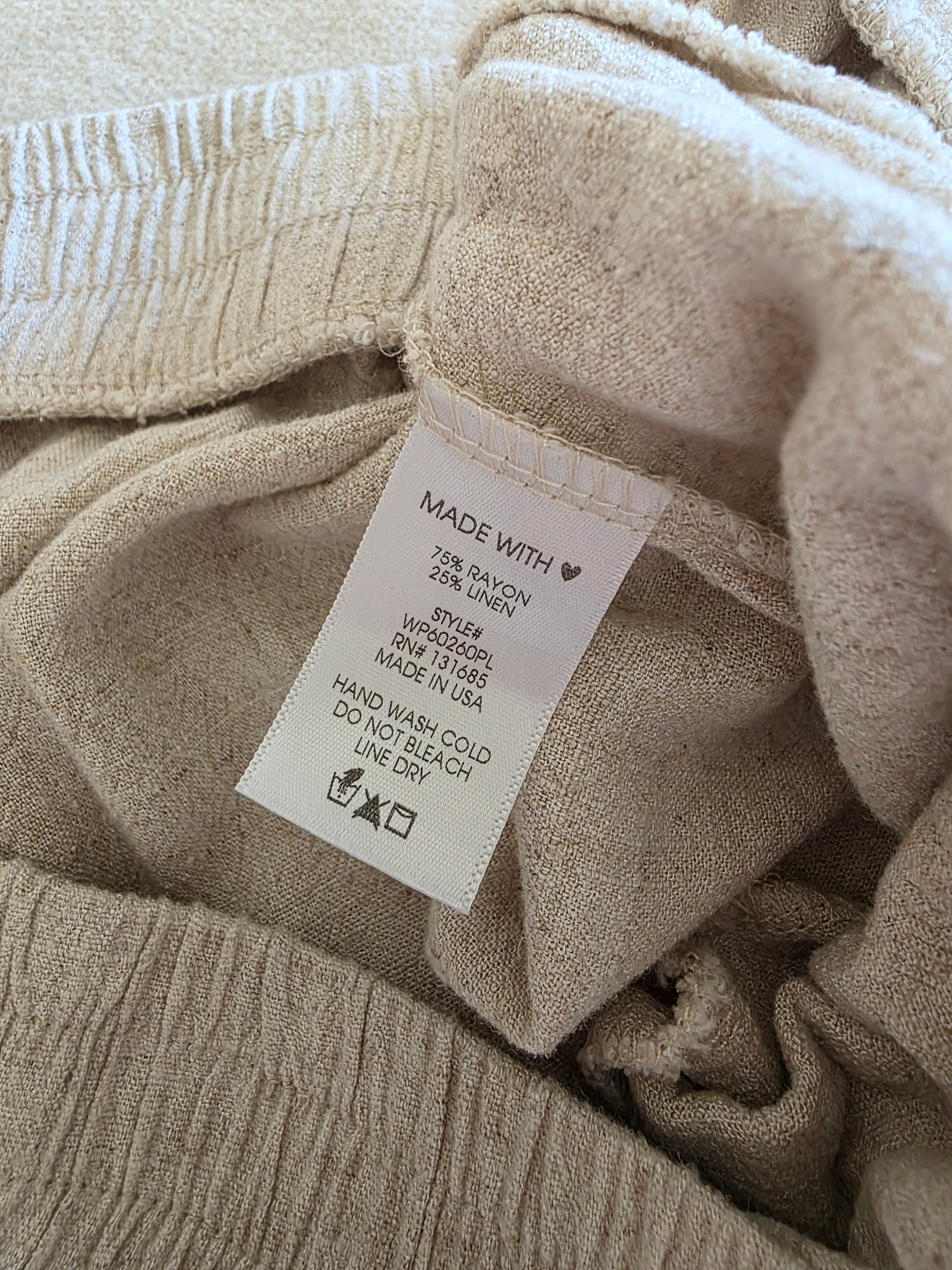 Arula Linen Blend Wide Leg Pants (1X)