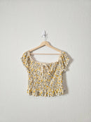 NEW Smocked Lemon Top (L)