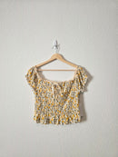 NEW Smocked Lemon Top (L)