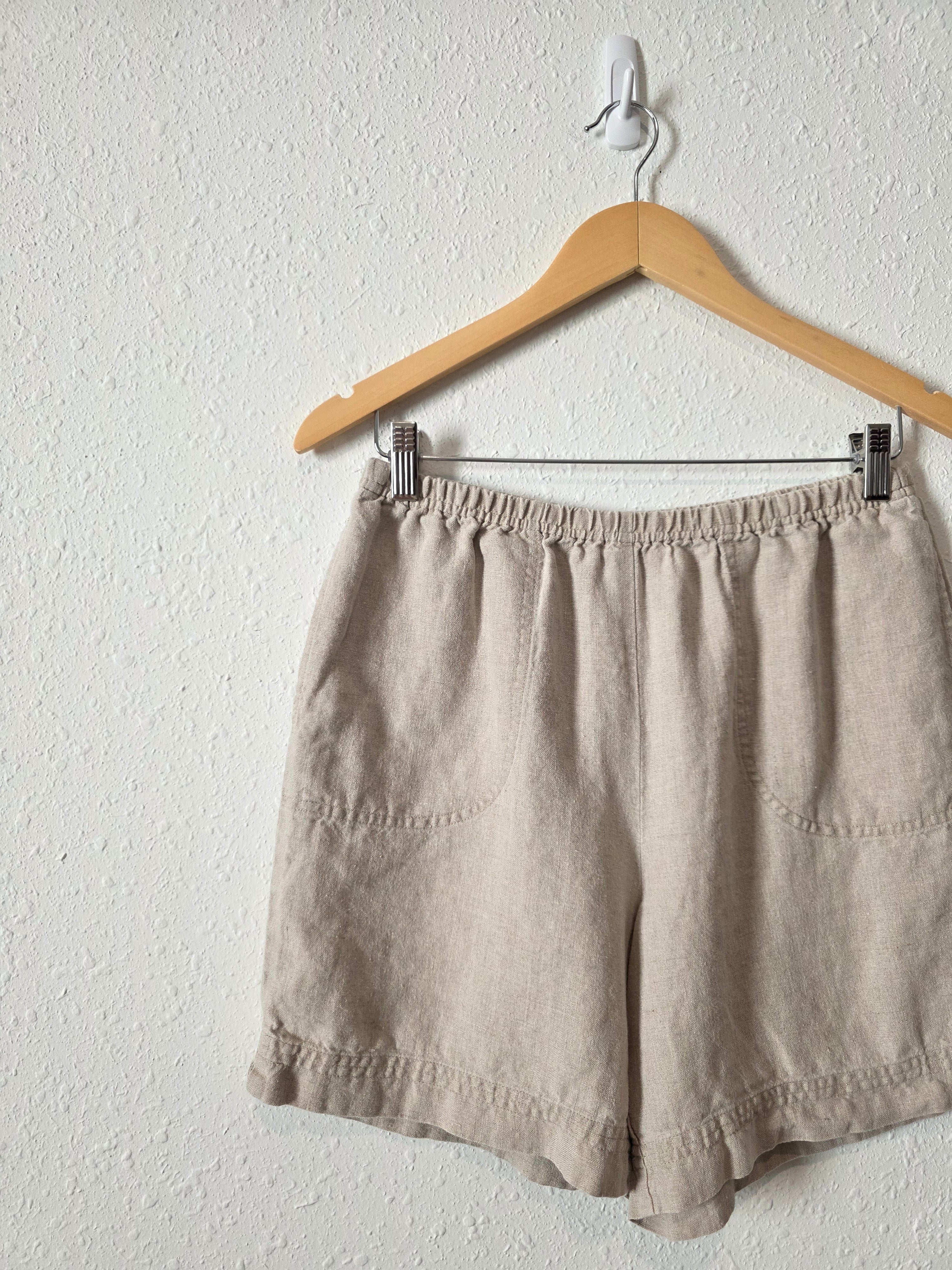 Vintage Relaxed Linen Shorts (S)