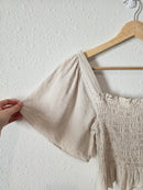 Lulus Linen Smocked Top (XS)