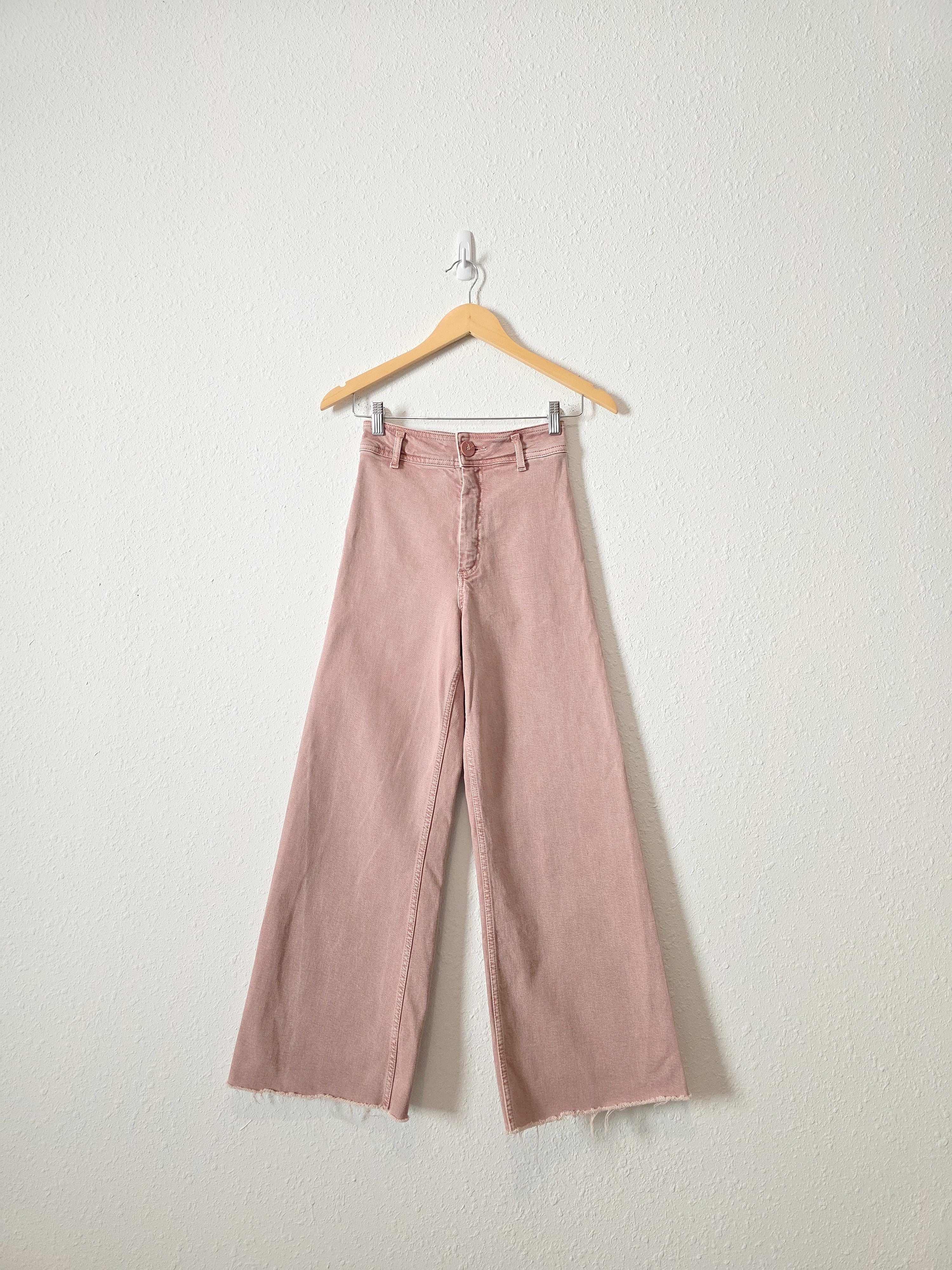 Zara Pink Wide Leg Jeans (0)