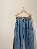 NEW Gap Wide Leg Cargo Jeans (M)