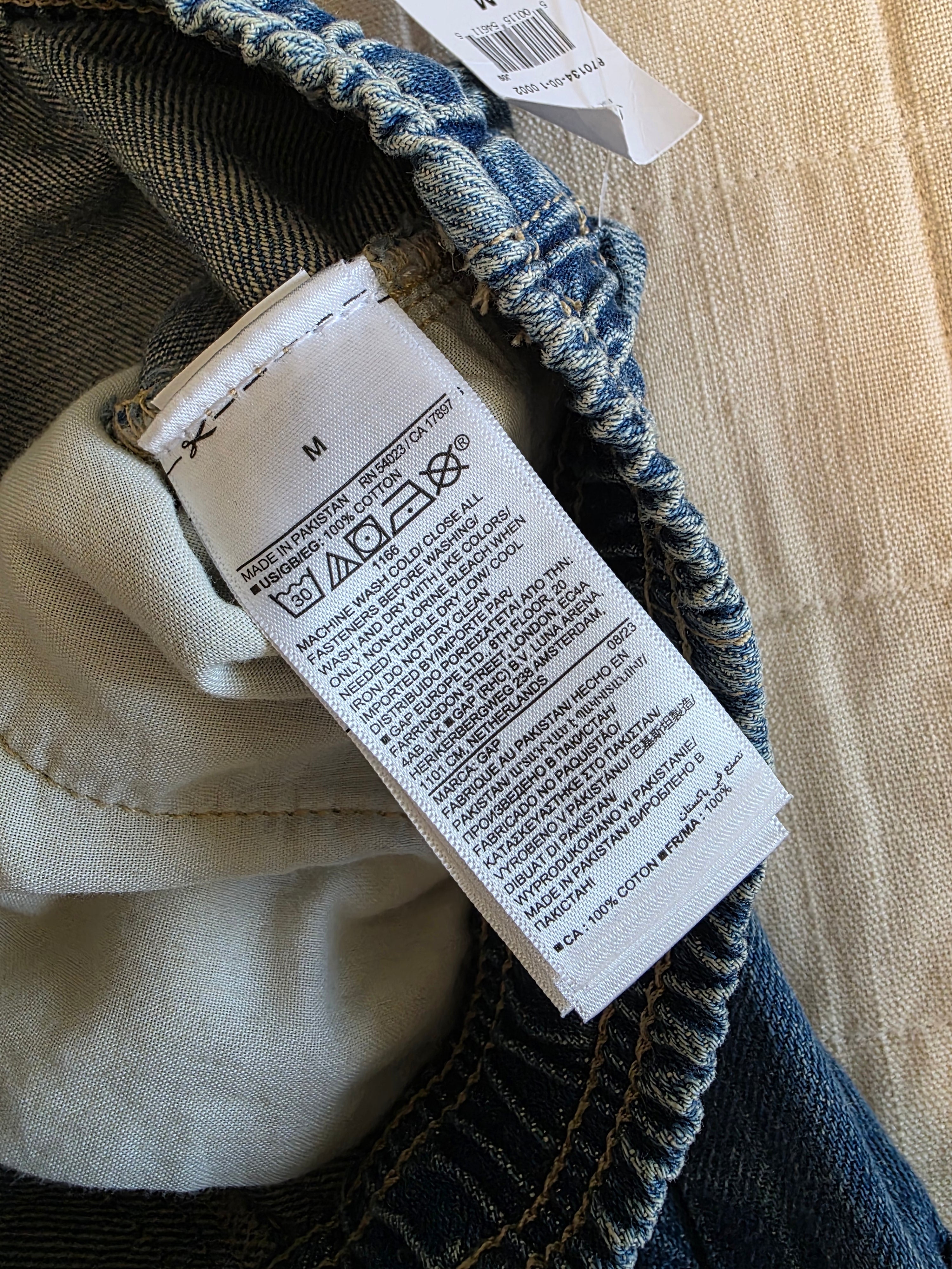 NEW Gap Wide Leg Cargo Jeans (M)