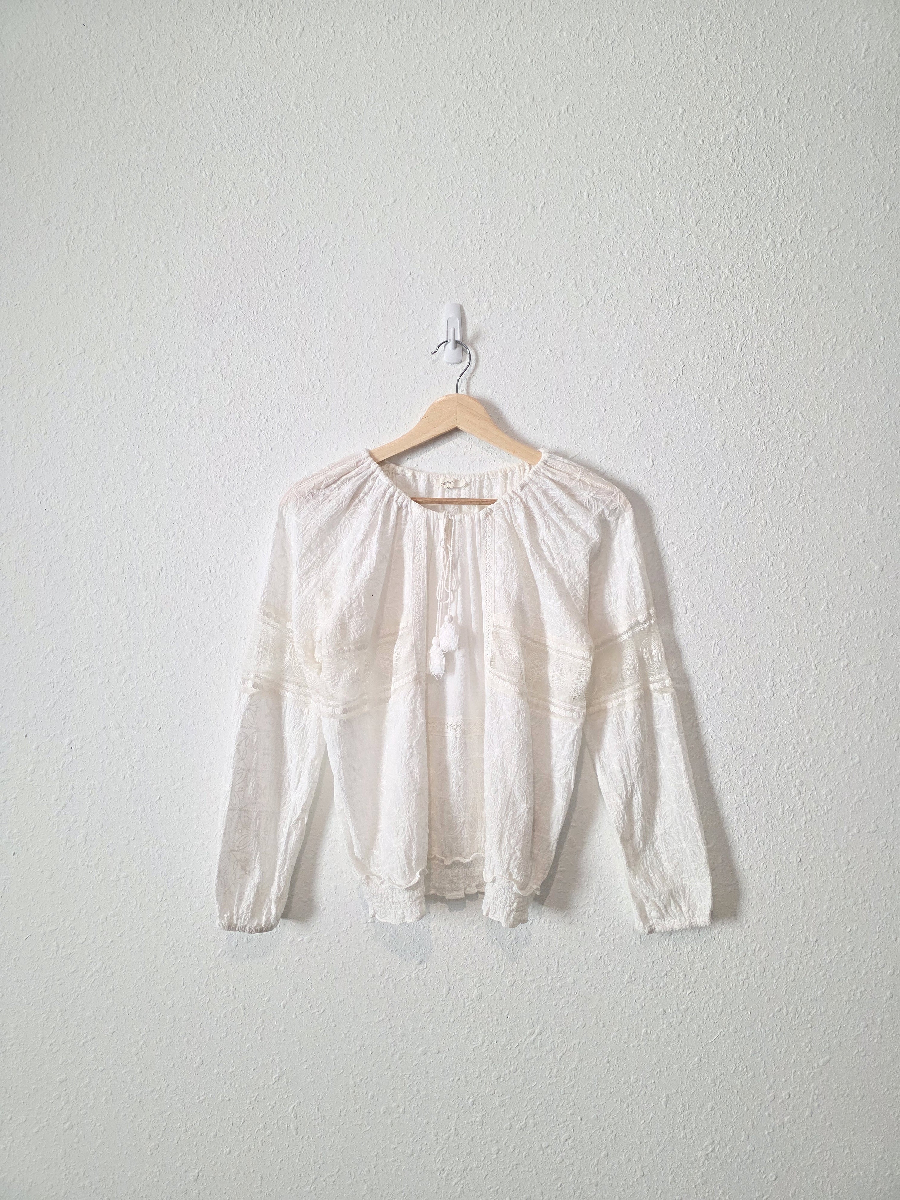 Embroidered Cotton Blouse (M)