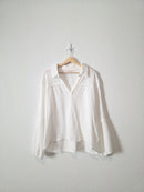 Cotton Gauze V Neck Top (L)