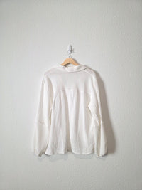 Cotton Gauze V Neck Top (L)