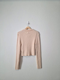 Aerie Ribbed Quarter Zip (L)