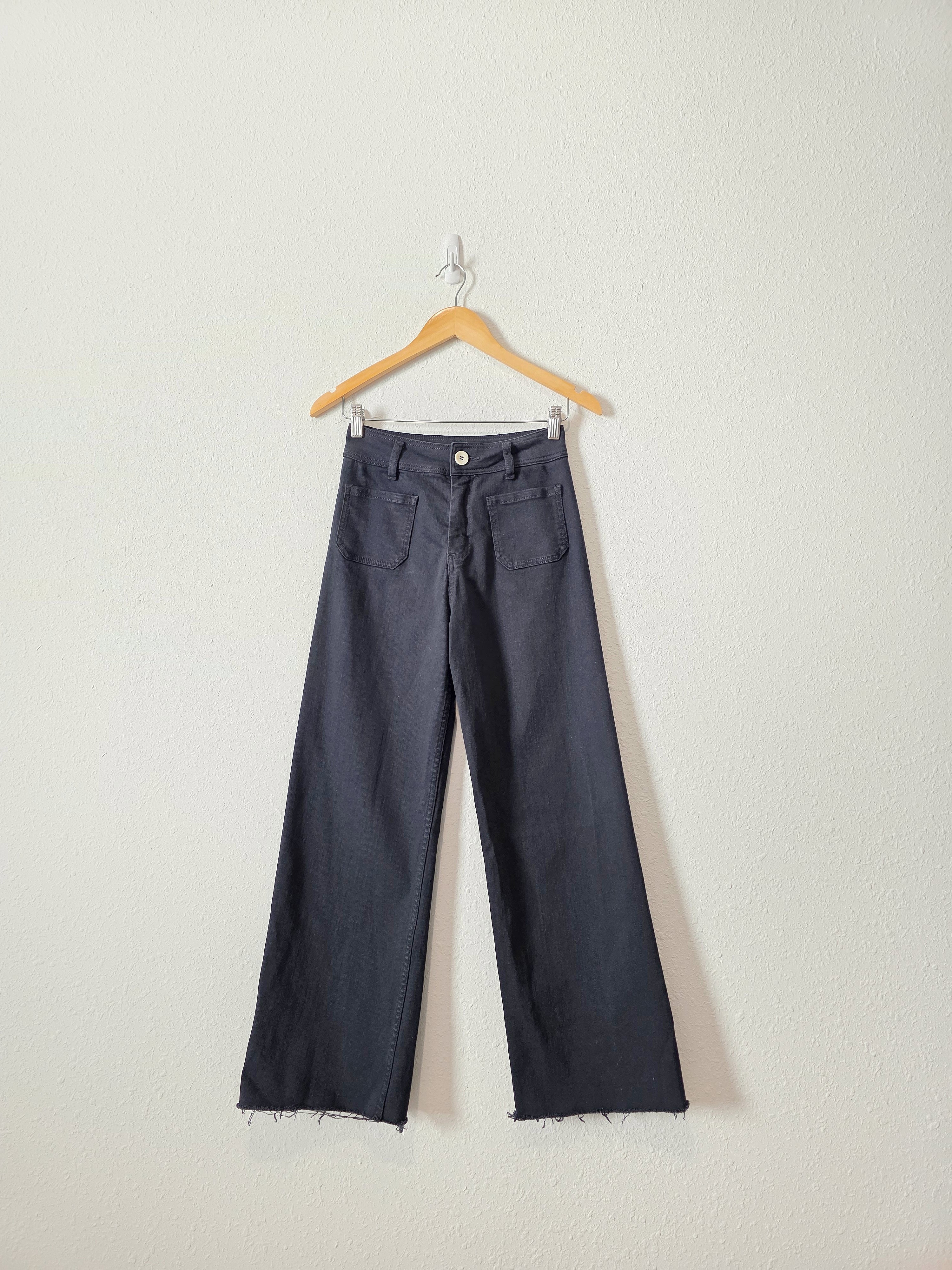 Miou Muse Black Wide Leg Jeans (S)