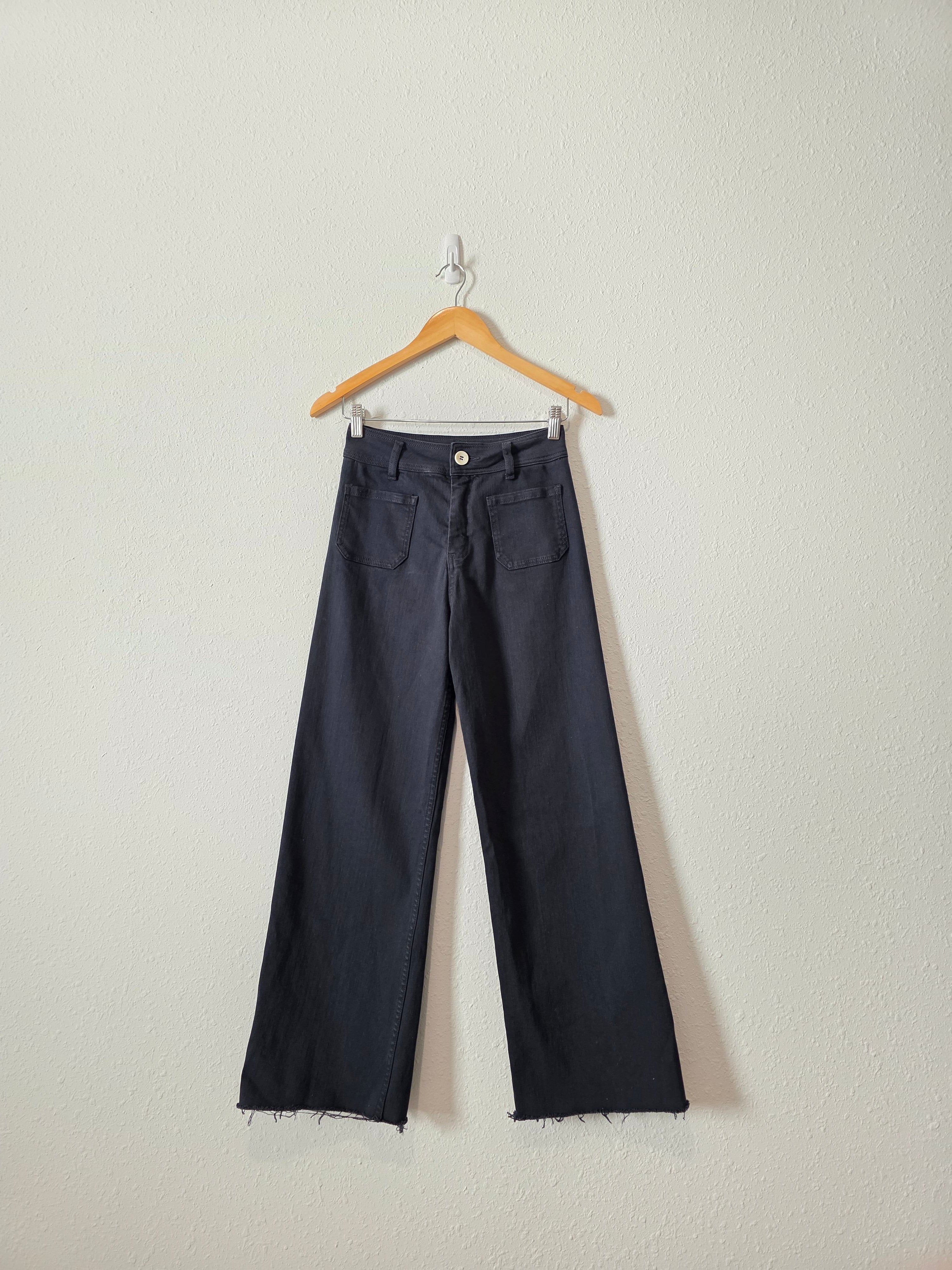 Miou Muse Black Wide Leg Jeans (S)