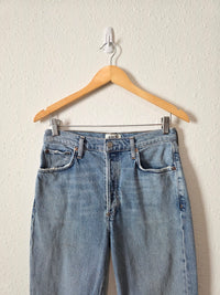 Agolde Light Wash Straight Jeans (28)