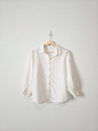 Puff Sleeve Button Up Shirt (XS)