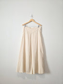 Cream Wide Leg Palazzo Pants (XL)