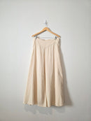 Cream Wide Leg Palazzo Pants (XL)
