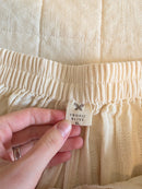 Cream Wide Leg Palazzo Pants (XL)
