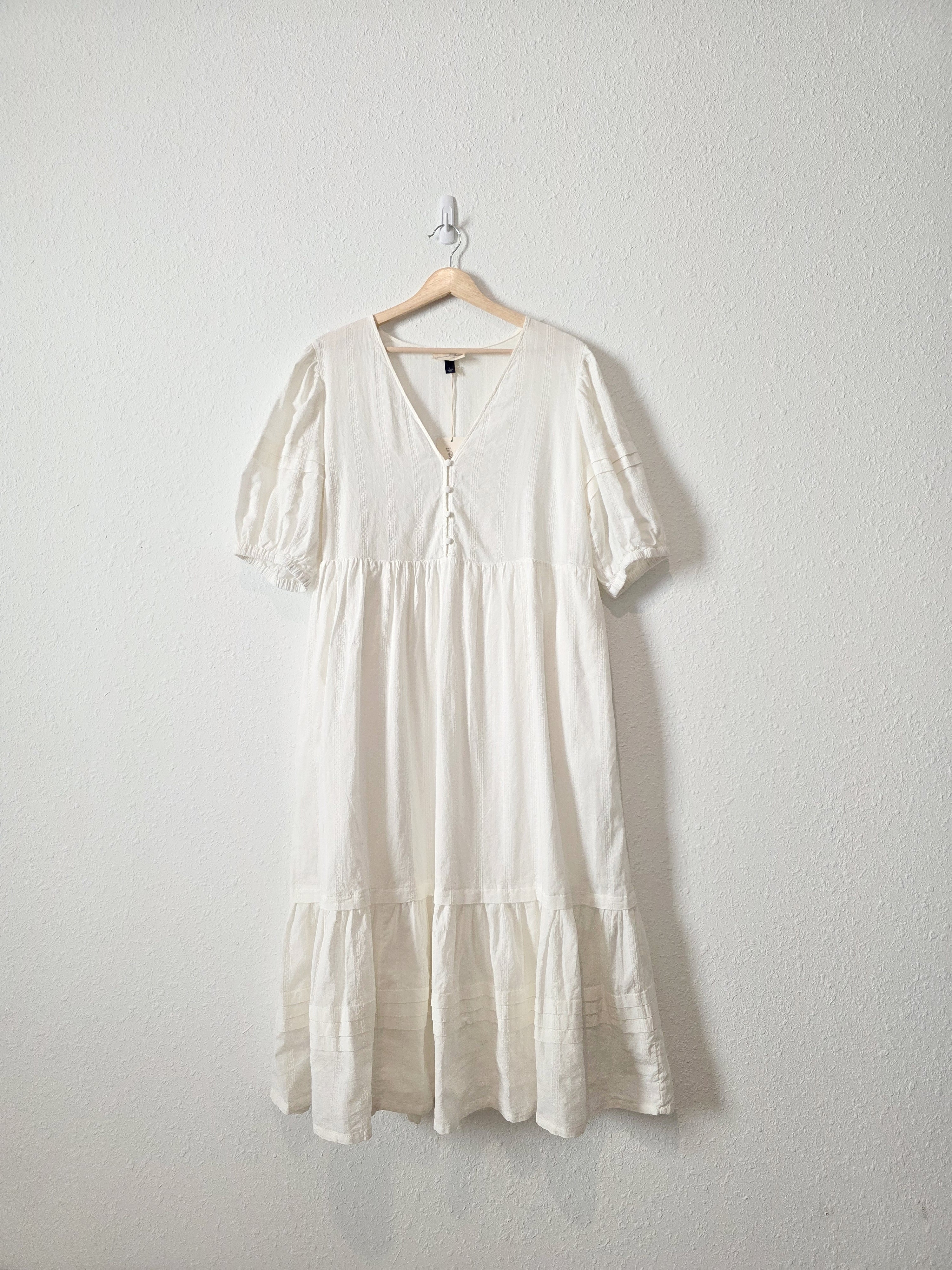 NEW Puff Sleeve Midi Dress (L)