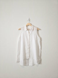 Garnet Hill Linen Button Up Tank (6)