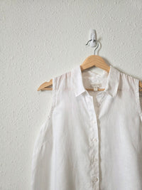 Garnet Hill Linen Button Up Tank (6)