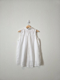 Garnet Hill Linen Button Up Tank (6)