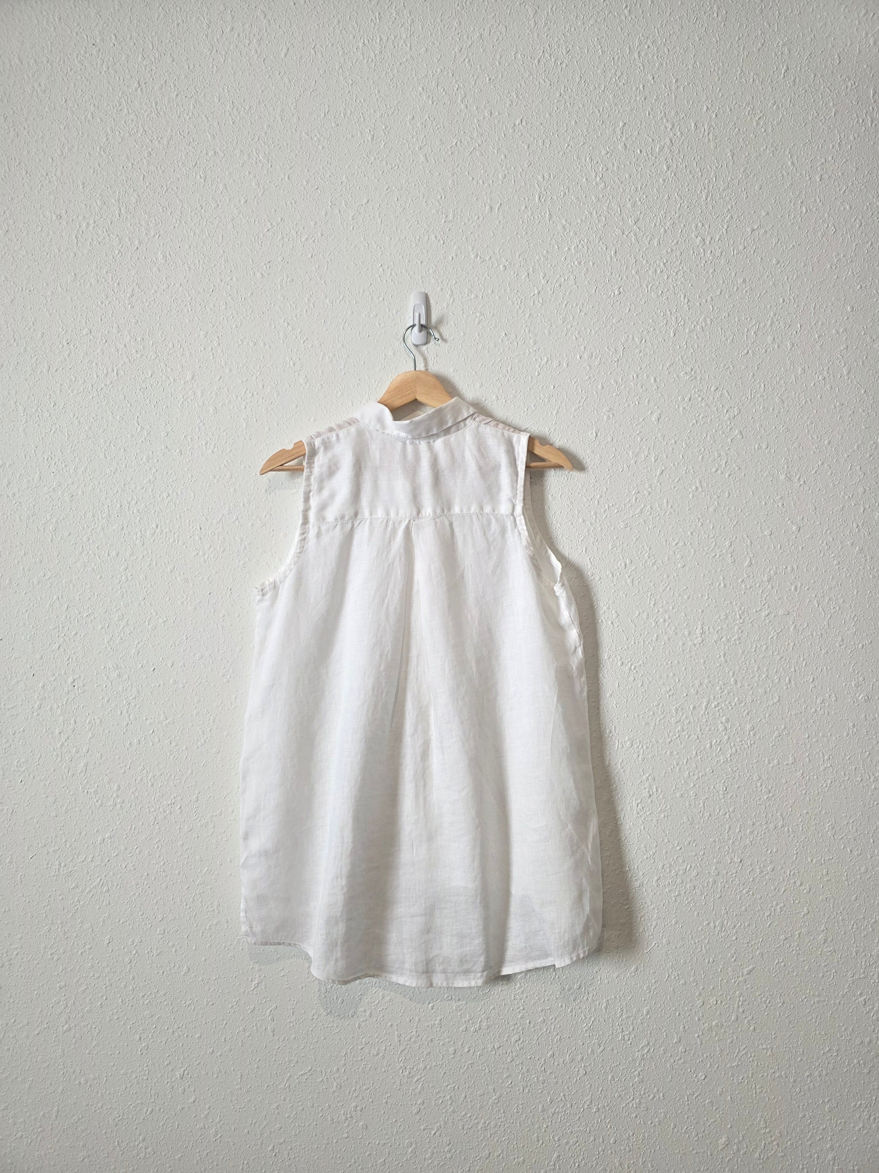 Garnet Hill Linen Button Up Tank (6)