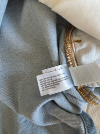 Denim Mini Shirt Dress (S)