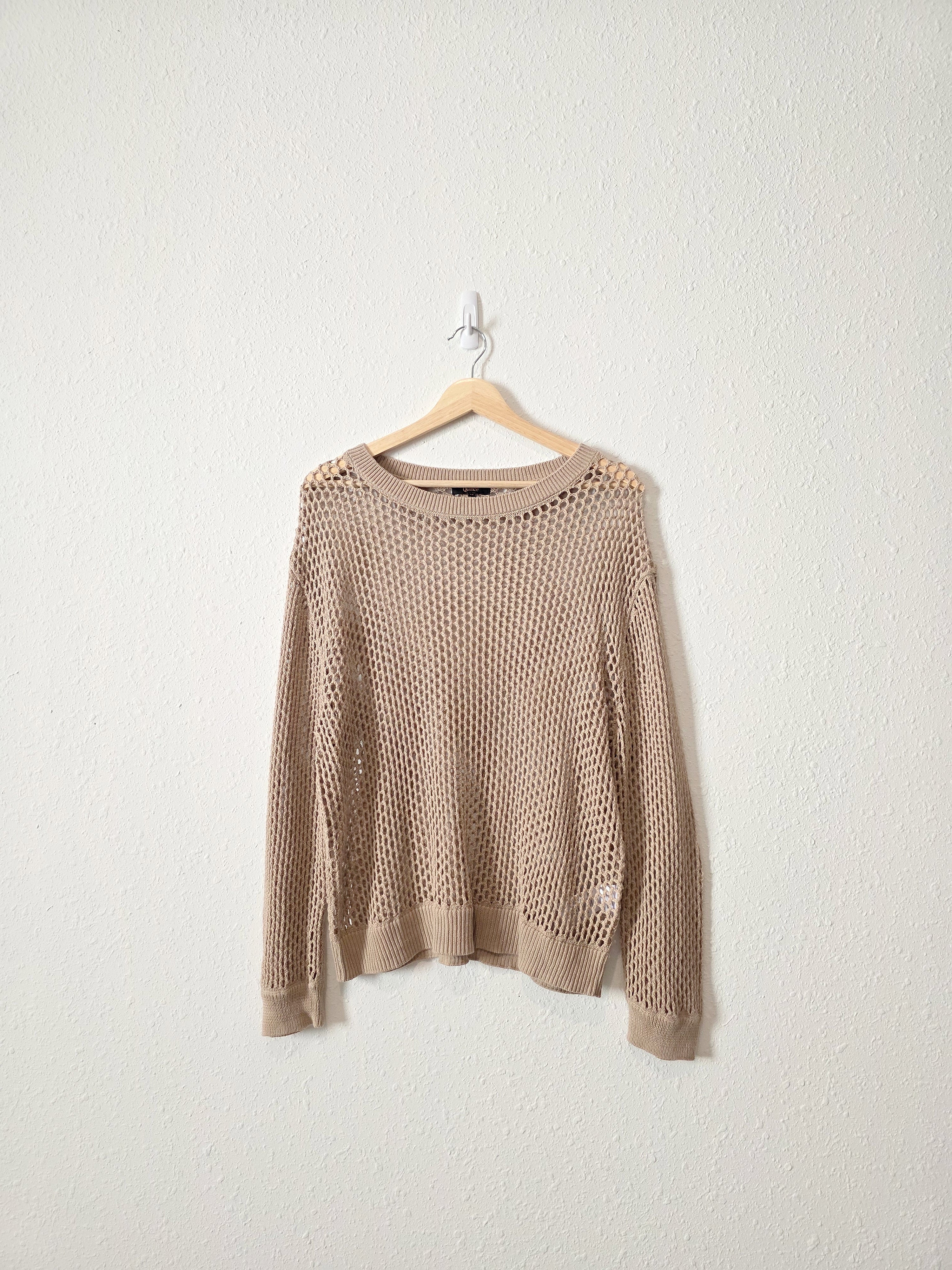 Quince Open Knit Coverup Crew (M)