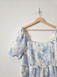 Blu Pepper Floral Puff Sleeve Dress (XL)