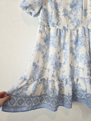 Blu Pepper Floral Puff Sleeve Dress (XL)