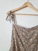 Linen Blend Floral Romper (1X)