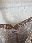 Linen Blend Floral Romper (1X)