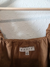Hyfve Brown Cotton Tank (S)
