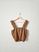 Hyfve Brown Cotton Tank (S)