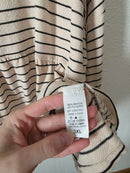 Hayden Striped Babydoll Top (3X)