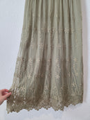 Roolee Green Floral Midi Dress (S)