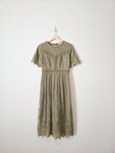 Roolee Green Floral Midi Dress (S)