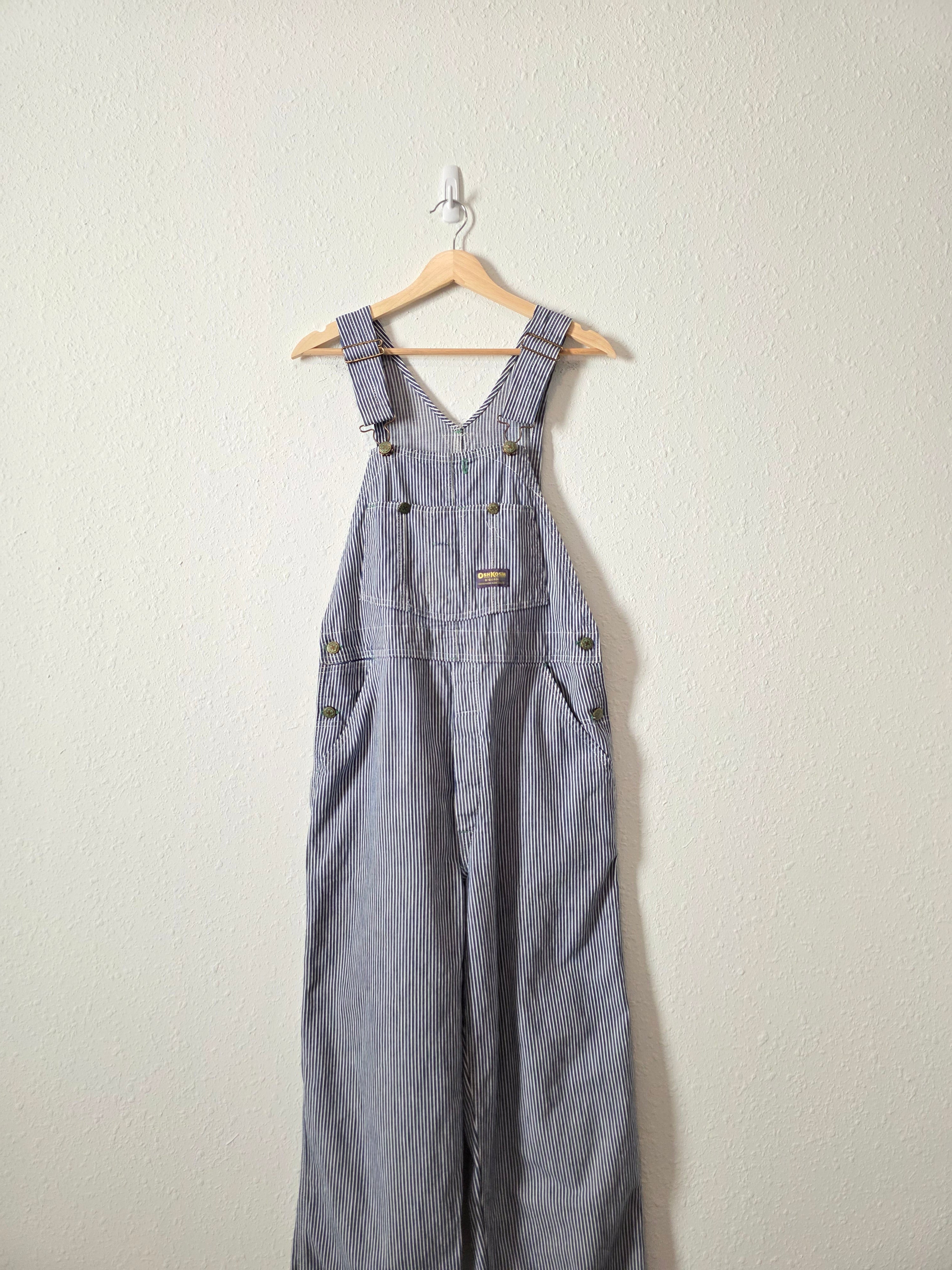 Vintage Oshkosh Striped Overalls (M)