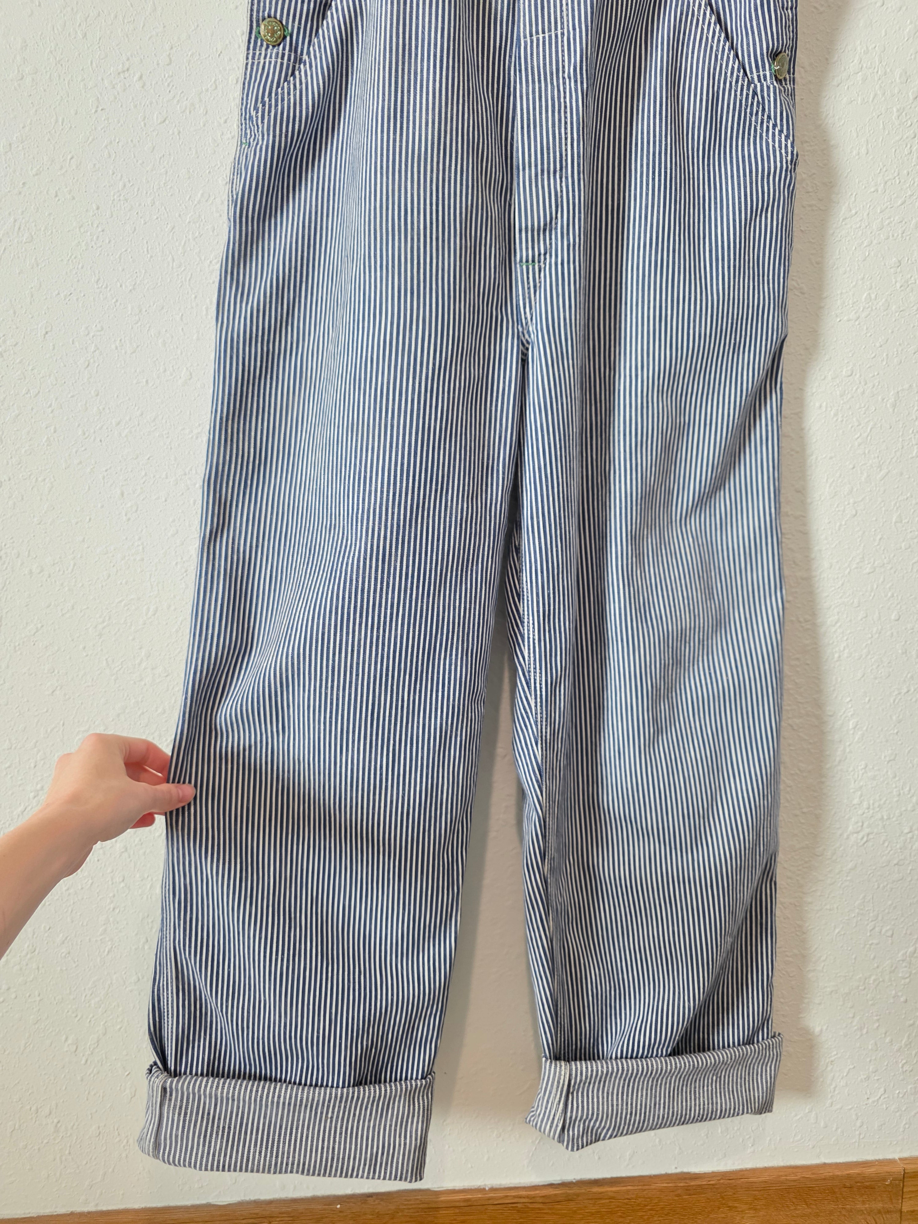 Vintage Oshkosh Striped Overalls (M)