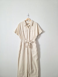 Cream Straight Cotton Jumpsuit (6)