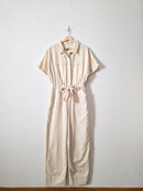 Cream Straight Cotton Jumpsuit (6)