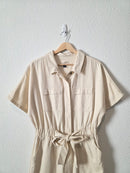 Cream Straight Cotton Jumpsuit (6)