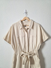 Cream Straight Cotton Jumpsuit (6)