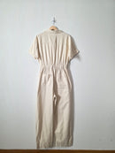 Cream Straight Cotton Jumpsuit (6)