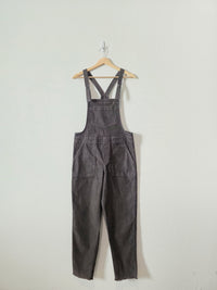 Aerie Gray Corduroy Overalls (XS)