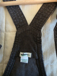 Aerie Gray Corduroy Overalls (XS)