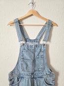 Zara Light Wash Denim Overalls (S)