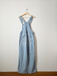 Zara Light Wash Denim Overalls (S)