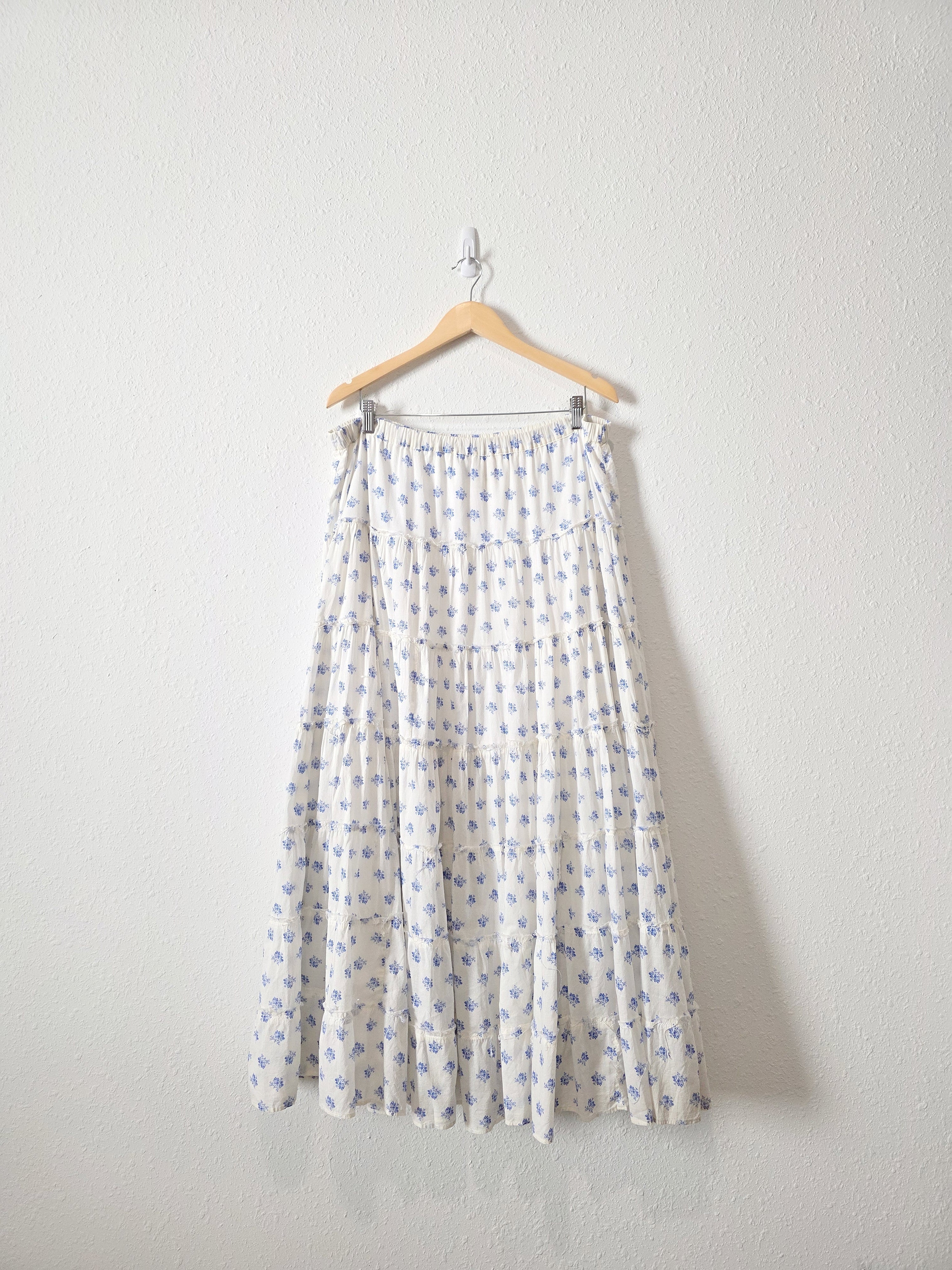 Floral Cottagecore Maxi Skirt (XL)